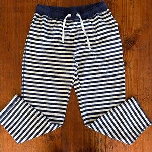 Sleepy Jones Navy Blue & White Stripe Size Medium 100% Cotton Sleep Lounge Pants